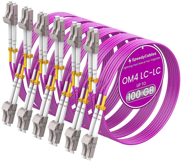 Main image of OM4 LC to LC Fiber Patch Cable 10M 6-Pack