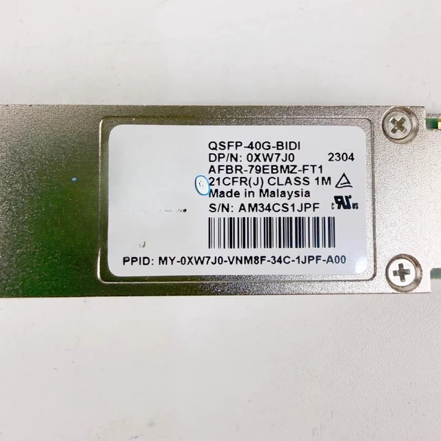 Alt view image 4 of 5 - New for AFBR-79EBMZ-FT1 40G QSFP Multimode LC Optical Fiber Module XW7J0 0XW7J0