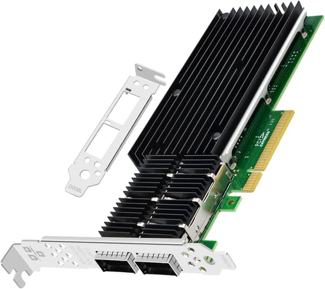 Main image of 40Gb Dual QSFP+ Network Card with XL710-QDA2 Chip,2 Optical Ports Network Interface Card,PCIE X8 NIC for Data Center,High Performance Computing