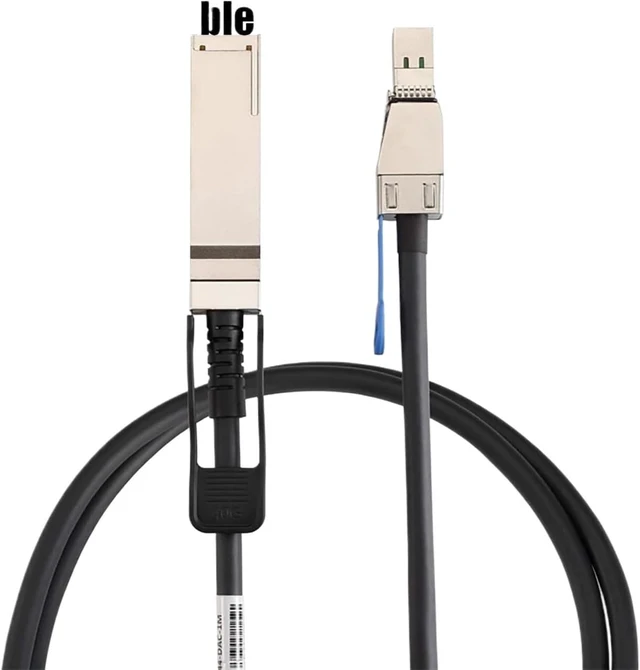 Alt view image 4 of 6 - ZHANGLH 0.5M External mi ni S*A*S HD SFF-8644 to QSFP SFF-8436 Copper Passive Cable for NetApp