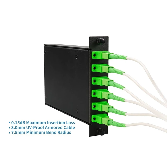 Alt view image 5 of 6 - SpeedyFiberTX 1-Pack 40 Meter SC/A to SC/A Armored Fiber Patch Cable, Premium SC/A Connector ( 0.15dB), Corning Singlemode G657A2 Fiber, 3.0mm White Simplex LSZH UV-Proof Indoor/Outdoor Cable Jacket