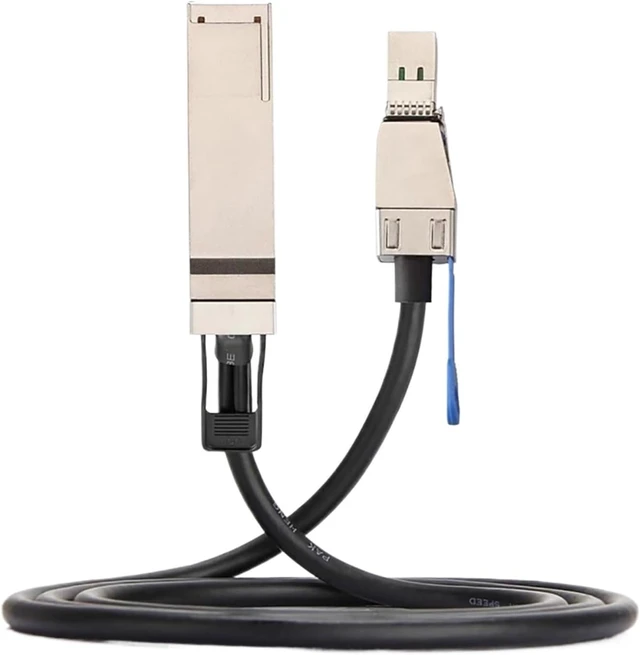 Alt view image 2 of 6 - 0.5M External MI NI S*A*S HD SFF-8644 to QSFP SFF-8436 Copper Passive Cable for NetApp