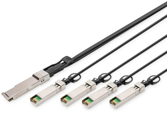 Main image of DIGITUS Direct Attach Copper, 1x QSFP+ 40G to 4X SFP+, 1m