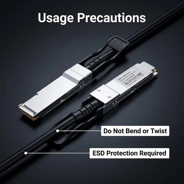 Alt view image 3 of 6 - 100GbE QSFP28 Cable-100GBASE-CR4 Passive Direct Attach Copper Cable(6.6ft)