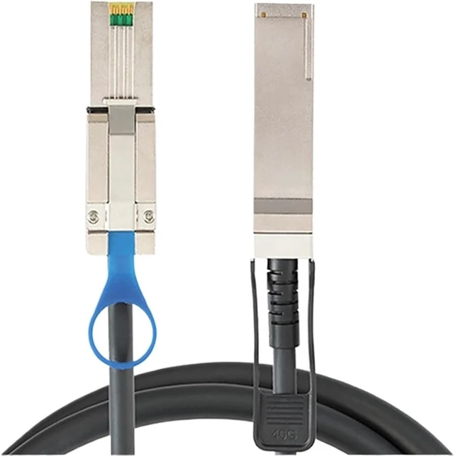 Alt view image 2 of 5 - ZHANGLH 1.0M MiniSAS HD SFF-8088 to QSFP SFF-8436 S*A*S Copper Passive Cable Adapter for NetApp