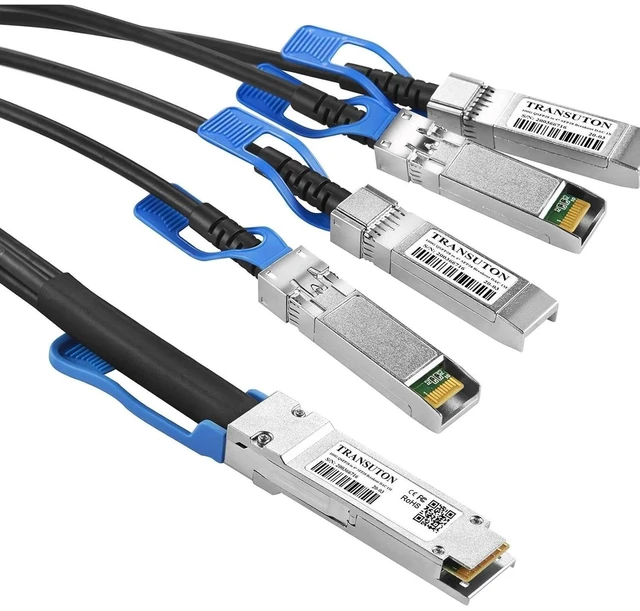 Alt view image 2 of 5 - 100G QSFP28 Breakout DAC Cable, 1-Meter(3.3ft)