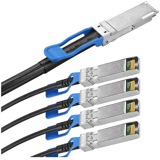 Alt view image 4 of 5 - 100G QSFP28 Breakout DAC Cable, 1-Meter(3.3ft)