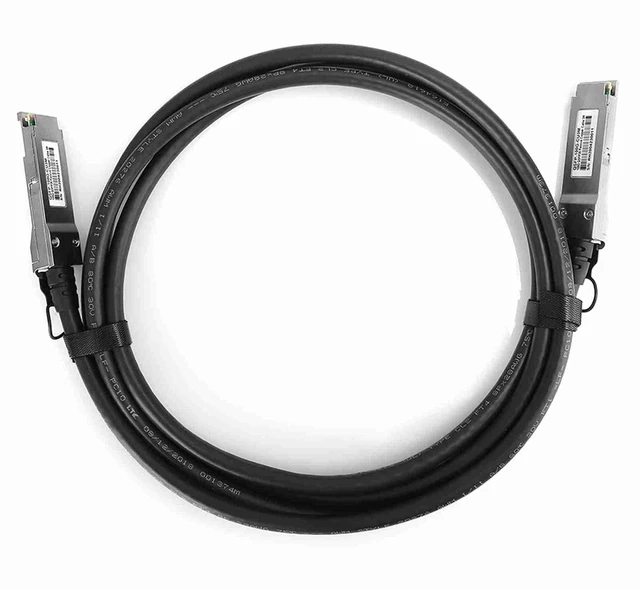 Alt view image 6 of 7 - Sfp Cable, Dac Cable Single Channel QSFP Direct Attach Cable Sfp Cable High Speed 100G Silver Plated Copper (#1) (#2) (#3)