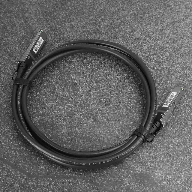 Alt view image 5 of 7 - Sfp Cable, Dac Cable Single Channel QSFP Direct Attach Cable Sfp Cable High Speed 100G Silver Plated Copper (#1) (#2) (#3)