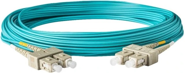 Alt view image 3 of 5 - SpeedyFiberTX - 1-Pack 80 Meter Multimode OM3 Duplex SC to SC Fiber Patch Cable, Corning OM3 ClearCurve 50/125 Optical Fiber, Fire Retardant Plenum Cable Jacket