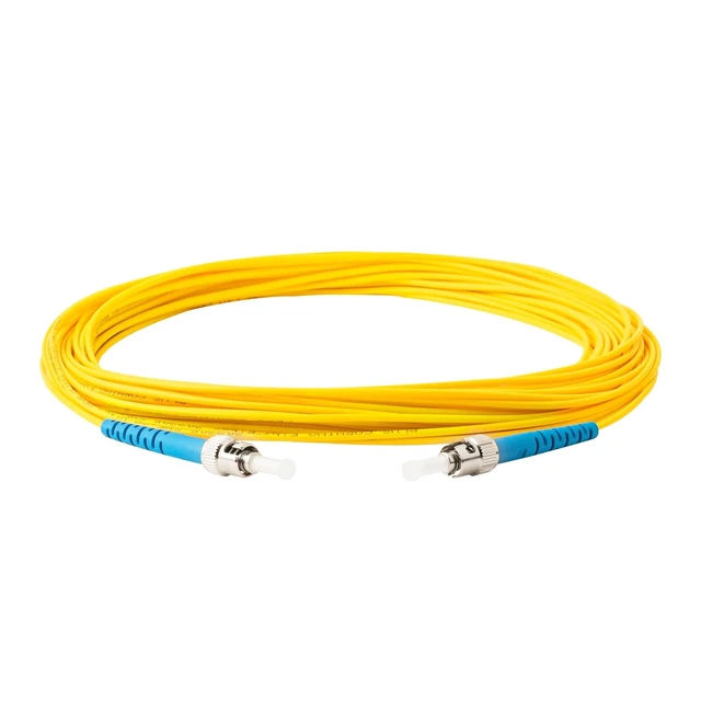 Alt view image 3 of 6 - SpeedyFiberTX 6-Pack 250 Feet ST/UPC to ST/UPC 3.0mm Simplex Yellow Riser OFNR Fiber Patch Cable, Corning SMF-28 Singlemode 9/125um OS1/OS2 Compatible Ultra Optical Fiber