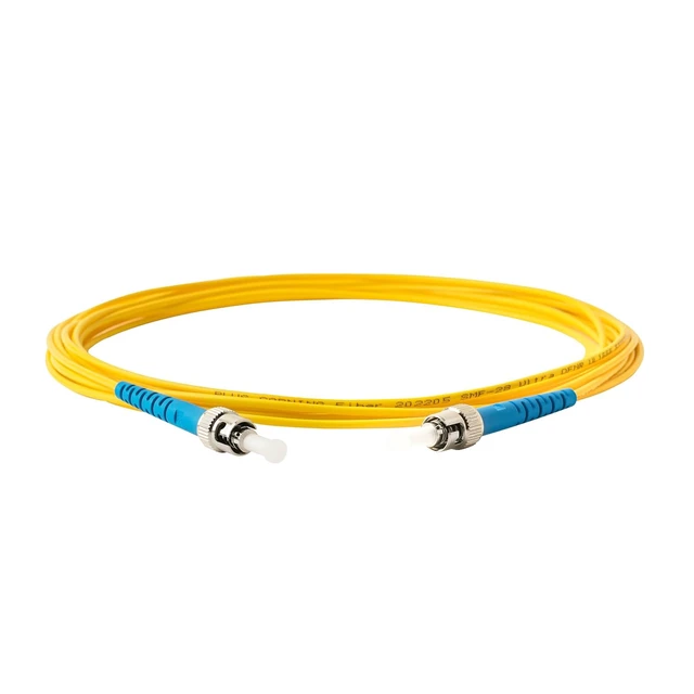 Alt view image 2 of 6 - SpeedyFiberTX 6-Pack 250 Feet ST/UPC to ST/UPC 3.0mm Simplex Yellow Riser OFNR Fiber Patch Cable, Corning SMF-28 Singlemode 9/125um OS1/OS2 Compatible Ultra Optical Fiber