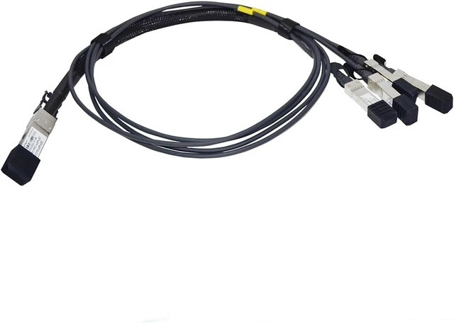Alt view image 3 of 5 - 4PCS of QSFP-4SFP10G-CU2M Compatible 40G QSFP+ DAC Breakout Cable 30AWG 2M