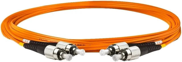 Alt view image 2 of 4 - SpeedyFiberTX - 12-Pack 22 Meter Multimode OM1 Duplex FC to FC Fiber Patch Cable, Corning OM1 62.5/125 Optical Fiber, Orange Riser OFNR Cable Jacket