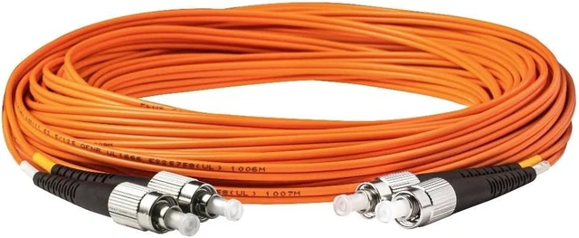 Alt view image 3 of 4 - SpeedyFiberTX - 12-Pack 22 Meter Multimode OM1 Duplex FC to FC Fiber Patch Cable, Corning OM1 62.5/125 Optical Fiber, Orange Riser OFNR Cable Jacket