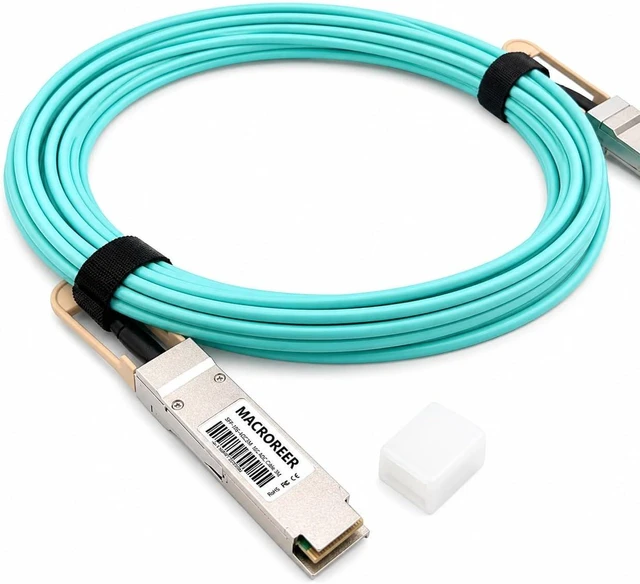 Alt view image 4 of 4 - 200G QSFP56 AOC InfiniBand HDR Active Optical Cable 20m (66ft)
