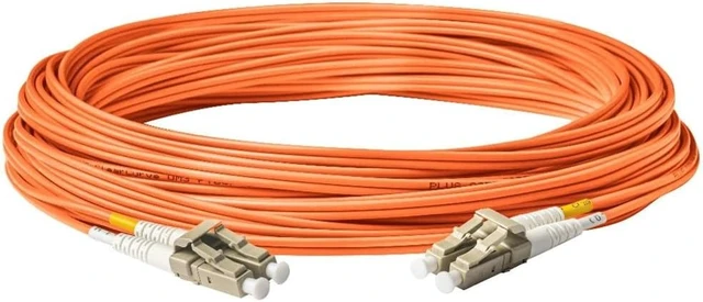 Alt view image 3 of 4 - SpeedyFiberTX - 12-Pack 3 Meter Multimode OM1 Duplex LC to LC Fiber Patch Cable, Corning OM1 62.5/125 Optical Fiber, Orange Riser OFNR Cable Jacket