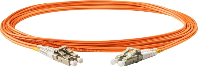 Alt view image 2 of 4 - SpeedyFiberTX - 12-Pack 3 Meter Multimode OM1 Duplex LC to LC Fiber Patch Cable, Corning OM1 62.5/125 Optical Fiber, Orange Riser OFNR Cable Jacket