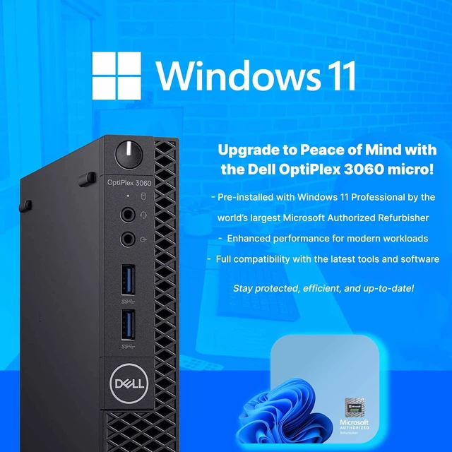 Alt view image 5 of 5 - Dell OptiPlex 3060 Compact Work PC