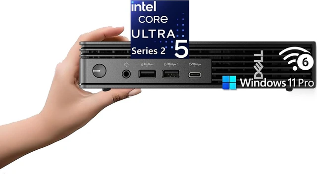 Main image of Dell Pro Micro Plus Desktop, 14-Core Ultra 5 235T, 16GB DDR5 512GB SSD