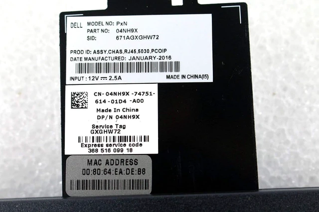 Alt view image 4 of 7 - Dell Wyse 4NH9X 5030 Mini Desktop, 512 MB RAM, 32 MB Flash, Black