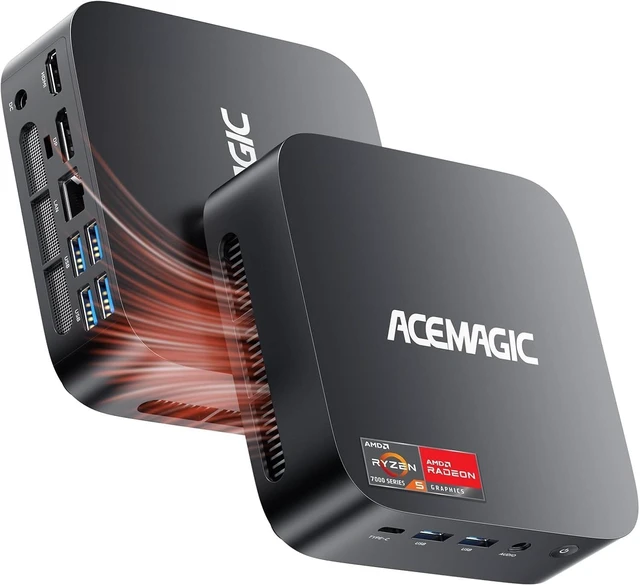 Main image of ACEMAGICIAN Kron Mini K1 Mini PC, AMD Ryzen 7 5700U, 32GB DDR4 512GB SSD Mini Computers Micro Desktop PC WiFi 6 BT5.2 Support 4K Triple Display