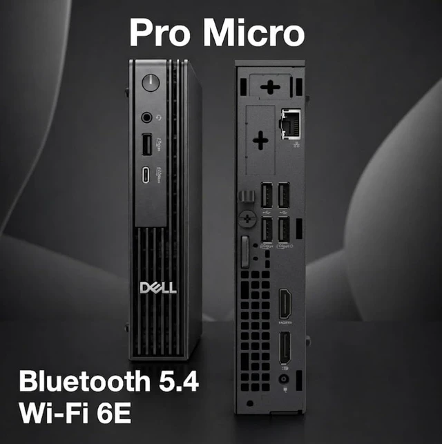 Alt view image 4 of 7 - Dell Pro Micro QCM1250 AI Mini PC, Intel Core Ultra 5-235T, 8GB DDR5/512GB