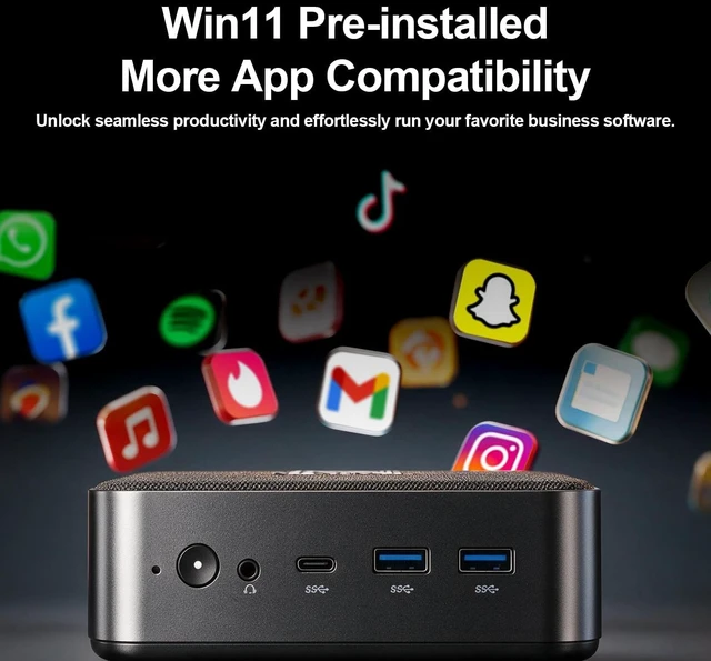Alt view image 5 of 7 - Velztorm NextNuc AMD RYZEN3501U Business Mini Desktop 8GB/256GBSSD/W11H