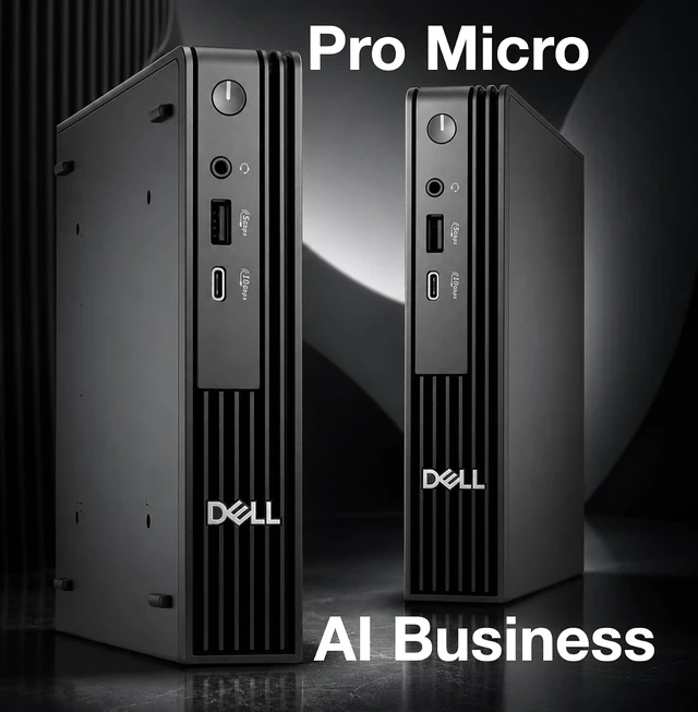 Alt view image 2 of 7 - Dell Pro Micro QCM1250 AI Business Mini Desktop (8GB DDR5, 512GB SSD)