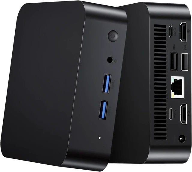 Main image of Mini PC, Core i3-6100U with 8GB RAM 256GB SSD, 2 Cores 4 Threads, Desktop Computer with 4K Display Support, WIFI 6, BT 5.2, USB *4, TYPE-C*2, HDMI*2, Win 11 Pro, Small PC for Work Study Multitasking