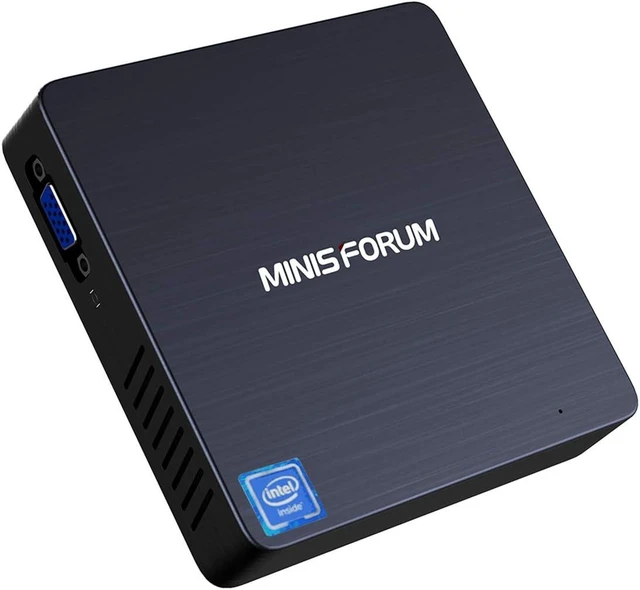 Main image of Windows 10 Pro Mini PC, Intel Celeron N3350 Dual-Core Processor, 4GB LPDDR4 64GB eMMC, Fanless Mini Desktop Computer Support 4K HD/HDMI+VGA Port/Dual WiFi/Gigabit Ethernet/BT 4.2