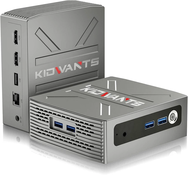 Main image of Mini PC Intel N4000 (Up to 2.6GHz), 8GB LPDDR4 RAM 128GB eMMC, Supports 4K@60Hz Dual Monitor, M.2 SSD Expandable to 2TB, 2.4G/5G WiFi & BT 5.0, Mini Desktop Computer for Home Office & Education
