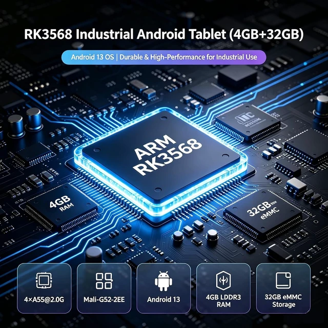 Alt view image 3 of 7 - Fanless Mini PC RK3568 Android 13, Dual LAN, Dual COM, 2GB+32GB