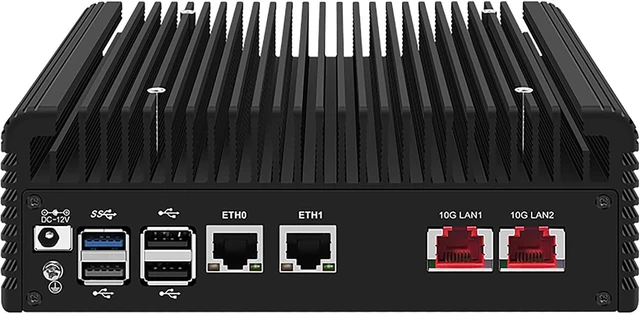Main image of Dual 10GbE RJ45 Ports Mini PC,Alder Lake N100,2X i226-V 2.5G Ports, SO-DIMM DDR5 4800MHz,16G RAM+512G SSD/2x SATA3.0,2X HDMI2.0 (N100(2x10G Intel X550-T2), NO RAM/NO SSD)