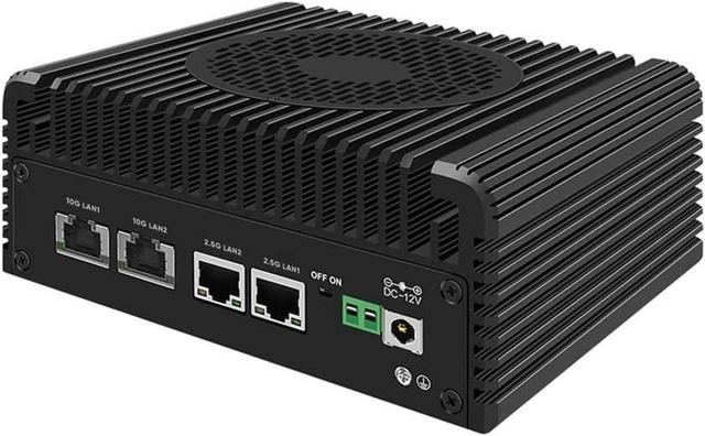 Main image of FakestarPC Dual 10GbE 2x2.5G RJ45 Firewall Mini PC Alder Lake N150 2xNVMe 2.5''SATA DDR5 NAS Computer pf-Sense No Ram No Storage