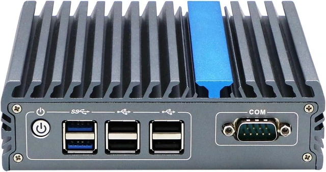 Main image of Side DIN Rail Embedded Computer, Industrial PC, J3710 J3160, IX17, 2 x LAN, DP, 2 x HDMI, Expandable CAN, 936V Wide Voltage, 8G RAM, 256G SSD, 1TB HDD