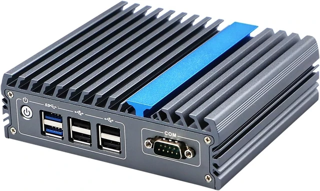 Alt view image 4 of 7 - Side DIN Rail Embedded Computer, Industrial PC, J3710 J3160, IX17, 2 x LAN, DP, 2 x HDMI, Expandable CAN, 936V Wide Voltage, 8G RAM, 256G SSD, 1TB HDD