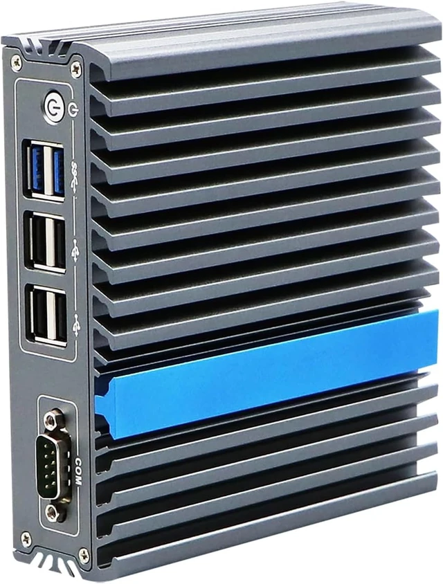 Alt view image 5 of 7 - Side DIN Rail Embedded Computer, Industrial PC, J3710 J3160, IX17, 2 x LAN, DP, 2 x HDMI, Expandable CAN, 936V Wide Voltage, 8G RAM, 256G SSD, 1TB HDD
