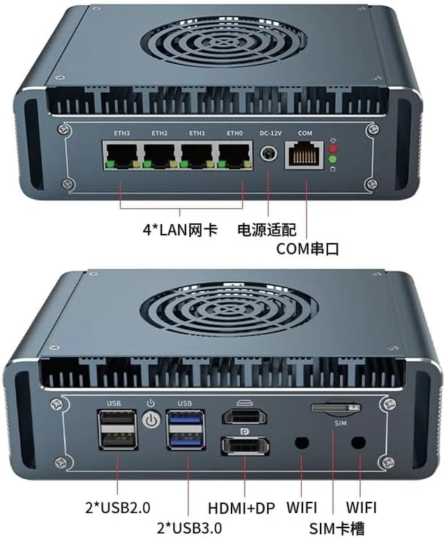 Alt view image 5 of 7 - Fanless Mini PC Celeron J6412 Quad Core,NO RAM (DDR4) NO SSD(M.2 NvmE)
