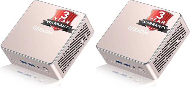 Main image of GEEKOM A5 Mini PC, Ryzen 5 7430U, 16GB Dual-Slot Upgradeable RAM, 512GB SSD (Pack of 2)