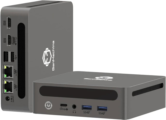 Main image of Mini PC Ryzen 7 8845HS,32GB LPDDR5 6400MHz,1TB NVMe4.0 SSD,Dual M.2 2280,Dual 2.5G LAN,USB4 Type-C,Radeon780M,Wi-Fi6 BT5.2,Aluminum Compact Desktop