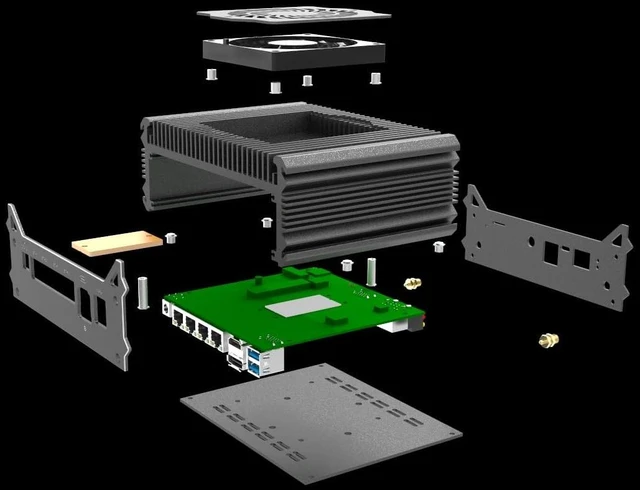 Alt view image 4 of 5 - Desktop Computer 8265U ,Mini PC with 4 i226-V 2.5Gbe LAN,NO RAM NO SSD