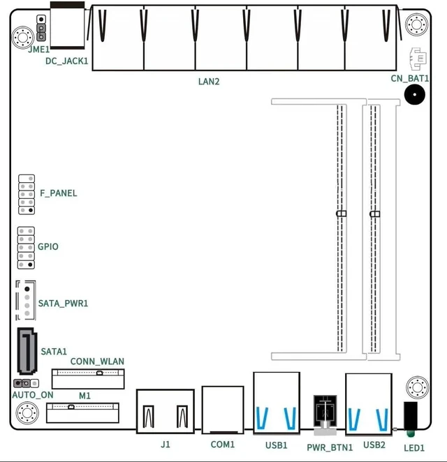 Alt view image 7 of 7 - FakestarPC Firewall Micro Appliance Core 3 i3-N300,6X i226-V 2.5G with Fan Mini PC,4*USB,HDMI,DP,1*RJ45 COM, Industrial PC,No RAM No SSD