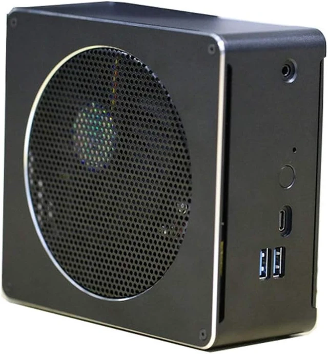 Alt view image 3 of 5 - 4K Mini Desktop Computer with, Six Cores i7 8th Gen. CPU Nettop, 16GB DDR4 RAM, 512GB SSD, UHD Graphics 630, 4*USB3.0, DP, HD Port, LAN