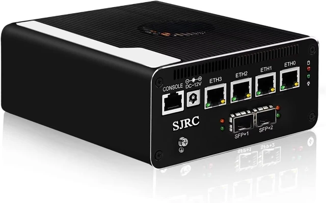 Main image of SJRC Mini PC Firewall Appliance U300 5-Core, Dual 10GbE SFP+, 4x2.5GbE RJ45