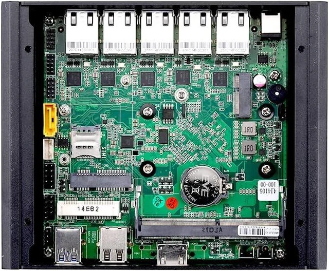 Alt view image 4 of 7 - Qotom Fanless Mini PC J4105 5X Intel i226V 2.5G LAN Running 24/7 Barebone