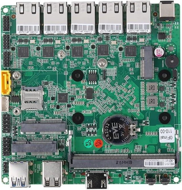 Alt view image 5 of 7 - Qotom Fanless Mini PC J4105 5X Intel i226V 2.5G LAN Running 24/7 Barebone