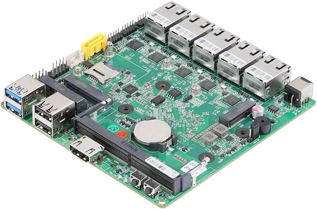 Alt view image 7 of 7 - Qotom Fanless Mini PC J4105 5X Intel i226V 2.5G LAN Running 24/7 Barebone