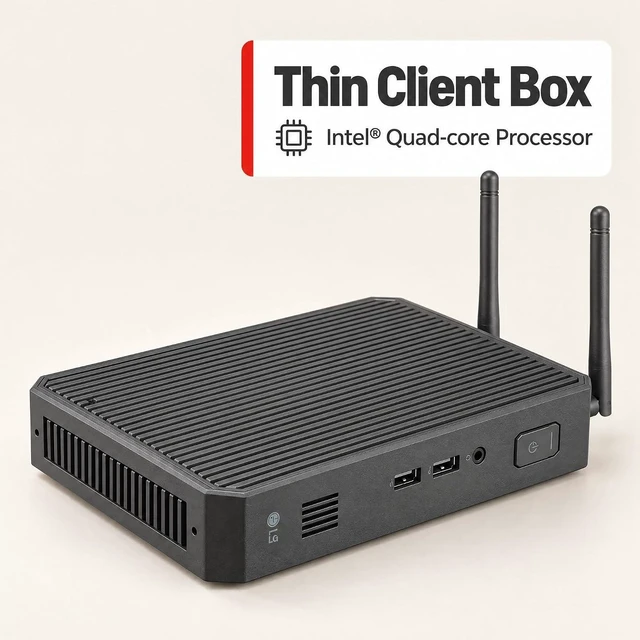 Alt view image 2 of 7 - LG Thin Client Box Type with Intel® Quad-core Processor, 8GB DDR4 Memory, 16GB eMMC Storage, USB Type-C, Fanless Design