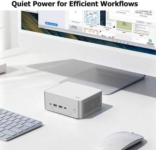 Alt view image 5 of 7 - Mini PC, Ultra 5-225H (14C/14T,up to 4.9GHz), 16GB DDR5 RAM, 512GB PCIe 4.0×4 SSD